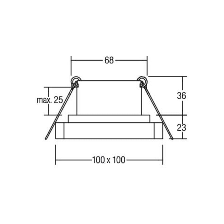 Brumberg Leuchten LED-Einbauleuchte 3000K weiß 12227173