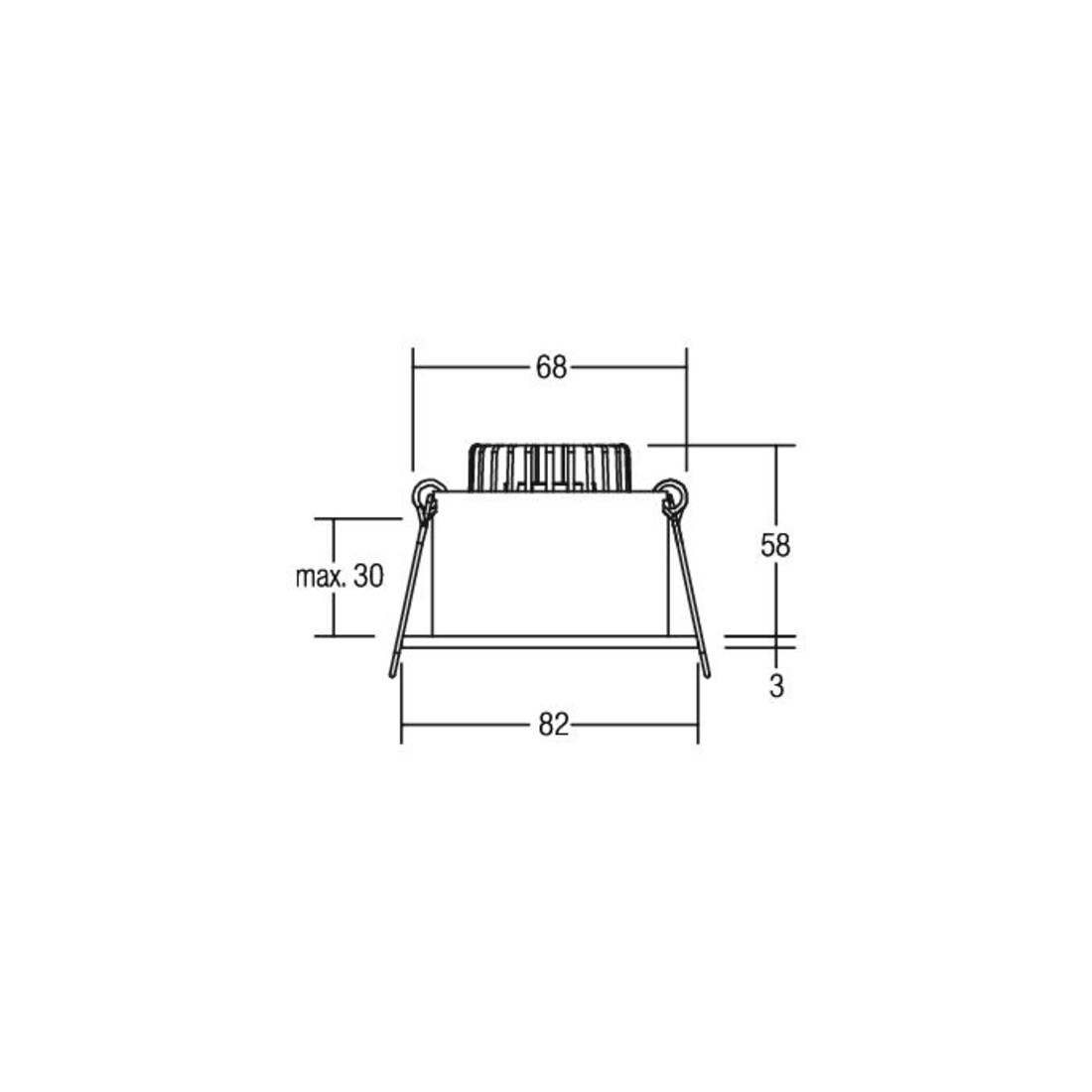 Brumberg Leuchten LED-Einbauleuchte 350mA 2700K ws 12266073