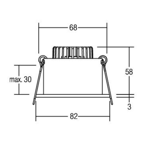 Brumberg Leuchten LED-Einbauleuchte 350mA 2700K ws 12266073