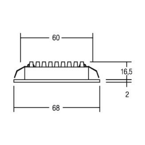 Brumberg Leuchten LED-Einbauleuchte 350mA 3000K 12090073