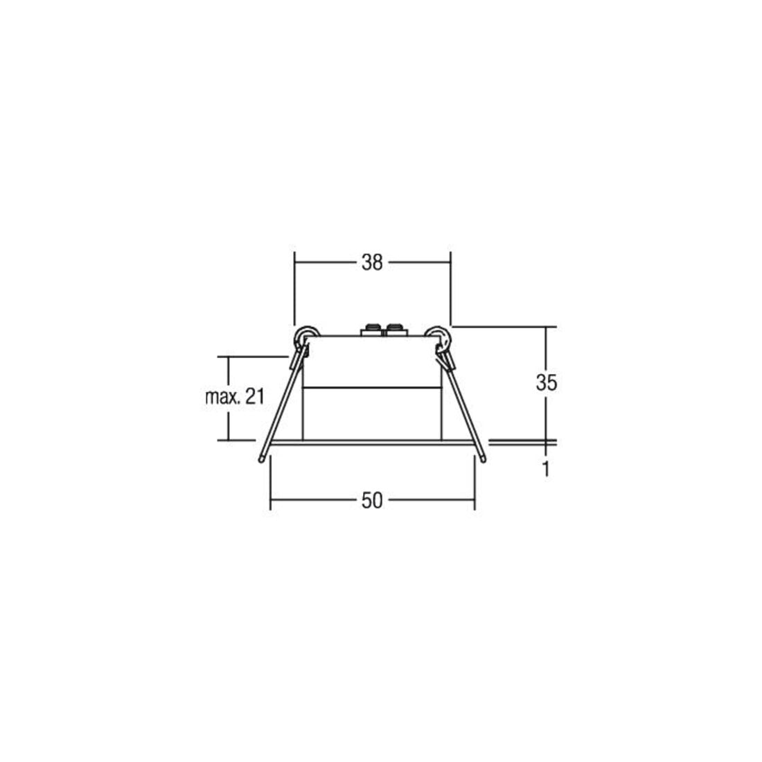 Brumberg Leuchten LED-Einbaulichtpunkt 350mA ww, weiss 12079073