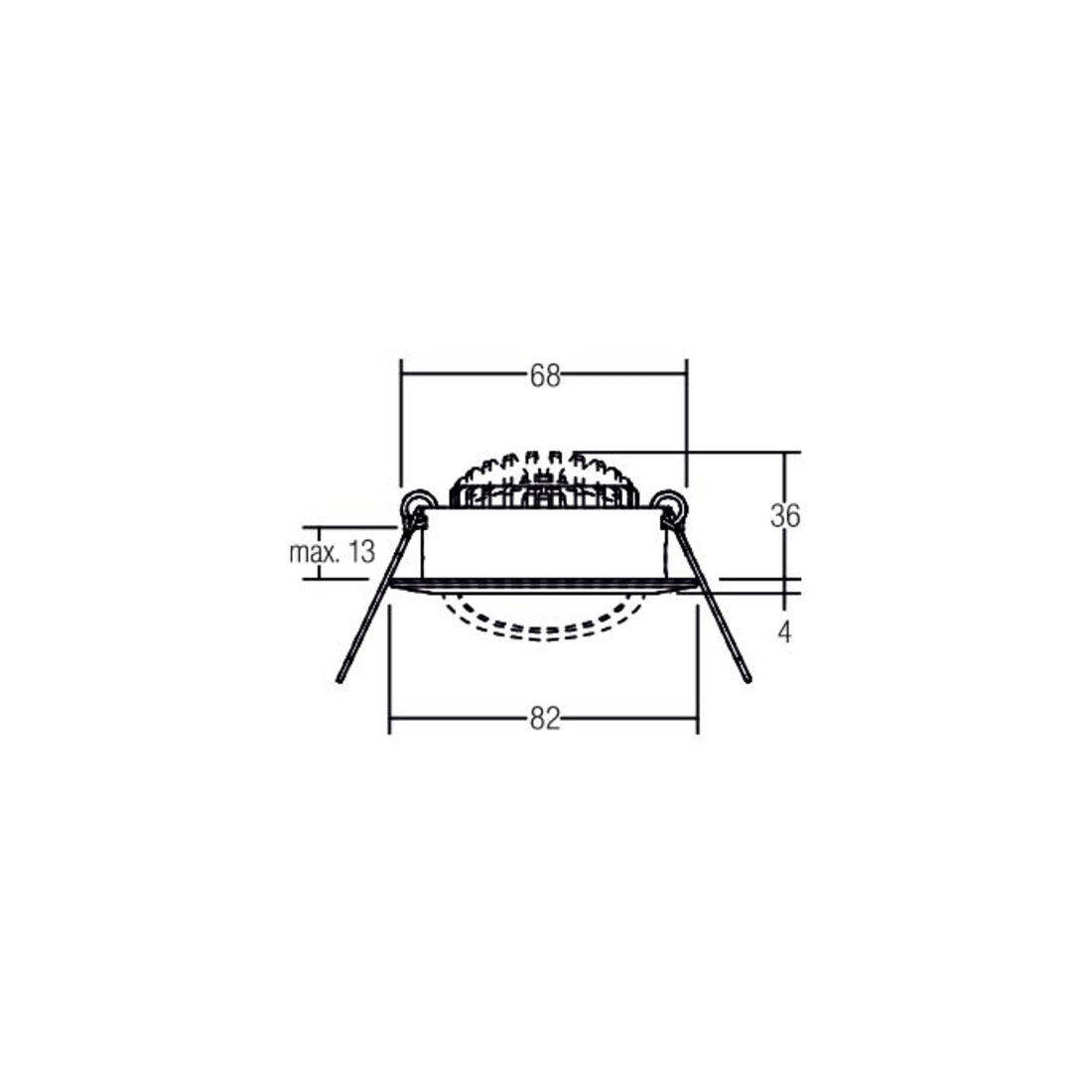 Brumberg Leuchten LED-Einbaustrahler 230V 3000K chrom 38363023