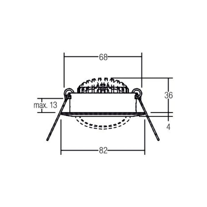 Brumberg Leuchten LED-Einbaustrahler 230V 3000K ni.matt 38363153