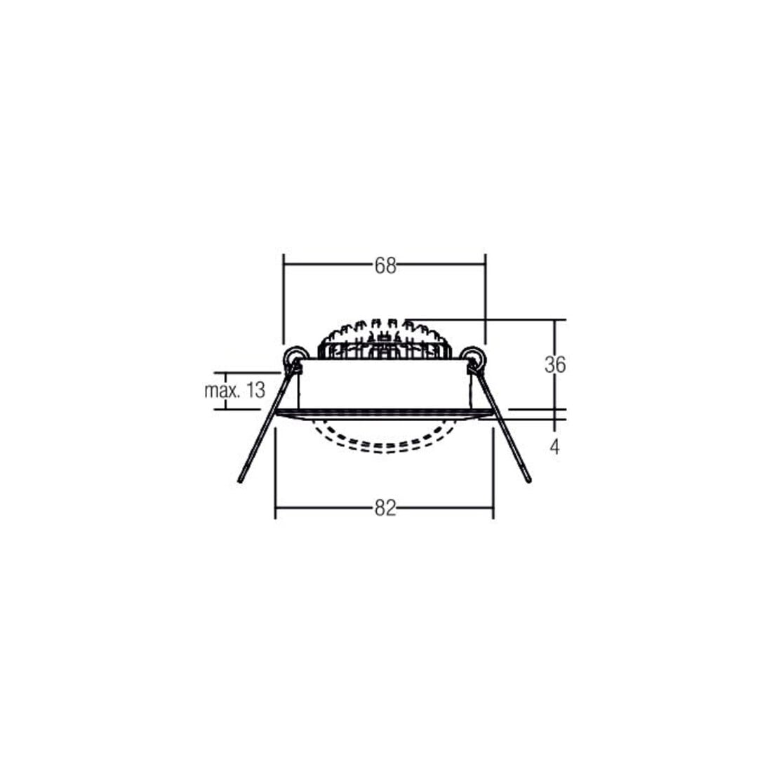 Brumberg Leuchten LED-Einbaustrahler 230V 3000K ni.matt 38363153