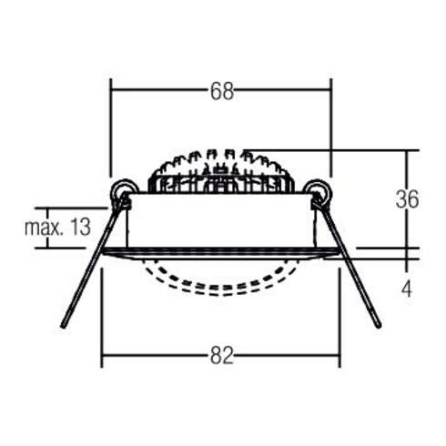 Brumberg Leuchten LED-Einbaustrahler 230V 3000K weiß 38363073