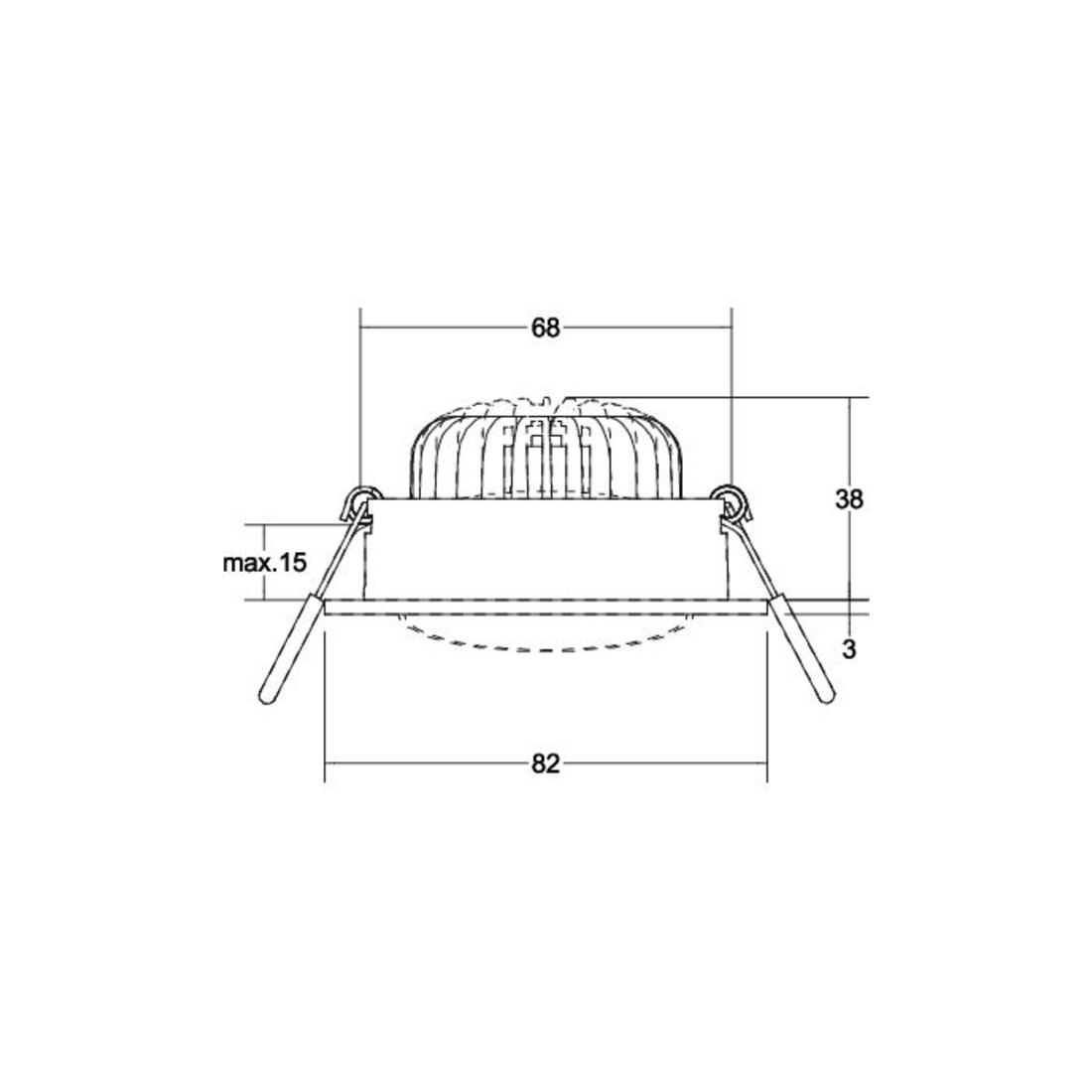 Brumberg Leuchten LED-Einbaustrahler 230V 41479183