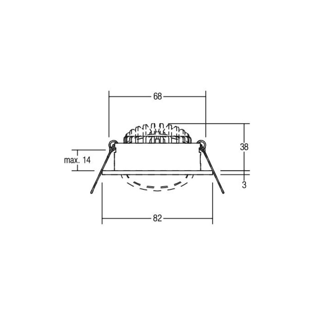 Brumberg Leuchten LED-Einbaustrahler 230V d2w,dim. Ph. 39461073