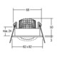 Brumberg Leuchten LED-Einbaustrahler 3000K 350mA 12355643-4