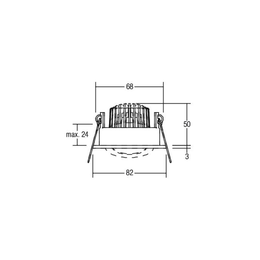 Brumberg Leuchten LED-Einbaustrahler 3000K 350mA IP65 12353073