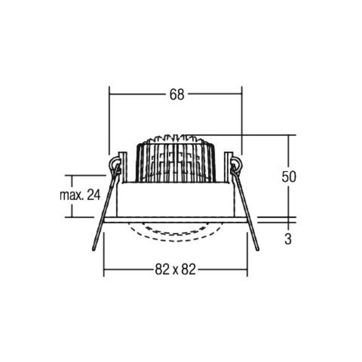Brumberg Leuchten LED-Einbaustrahler 3000K 350mA IP65 12355073