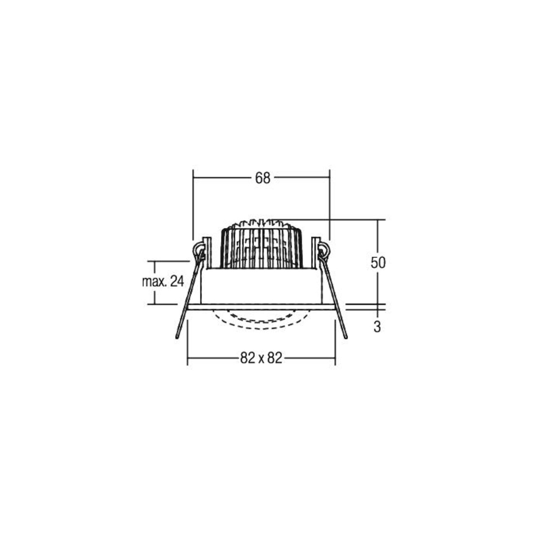 Brumberg Leuchten LED-Einbaustrahler 3000K 350mA IP65 12355073