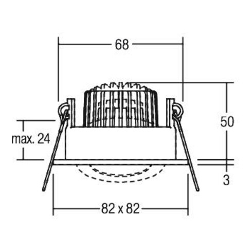 Brumberg Leuchten LED-Einbaustrahler 3000K 350mA IP65 12355253