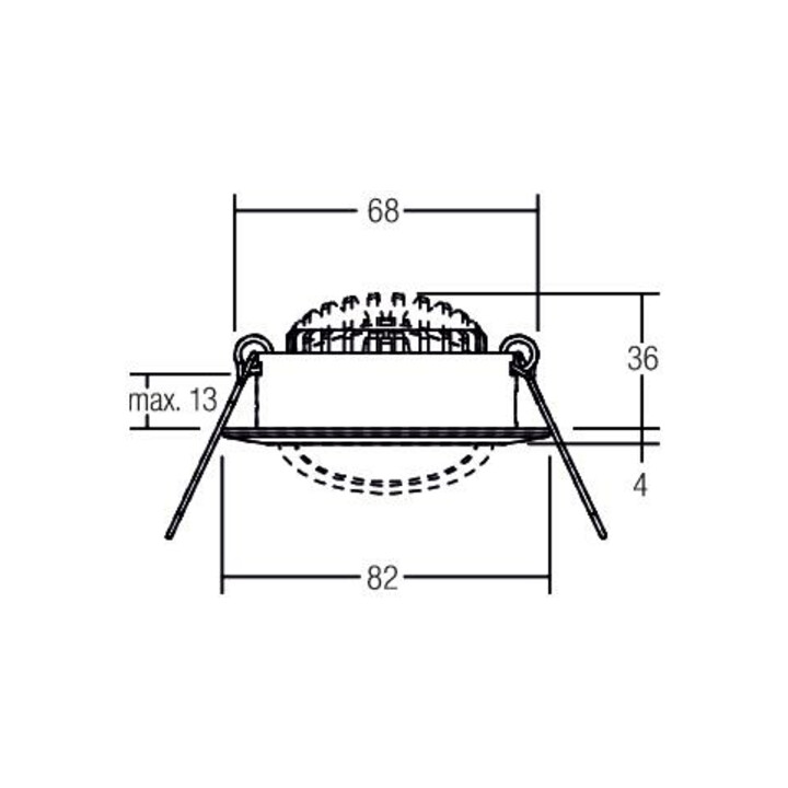 Brumberg Leuchten LED-Einbaustrahler 3000K chrom dimm. 39363023