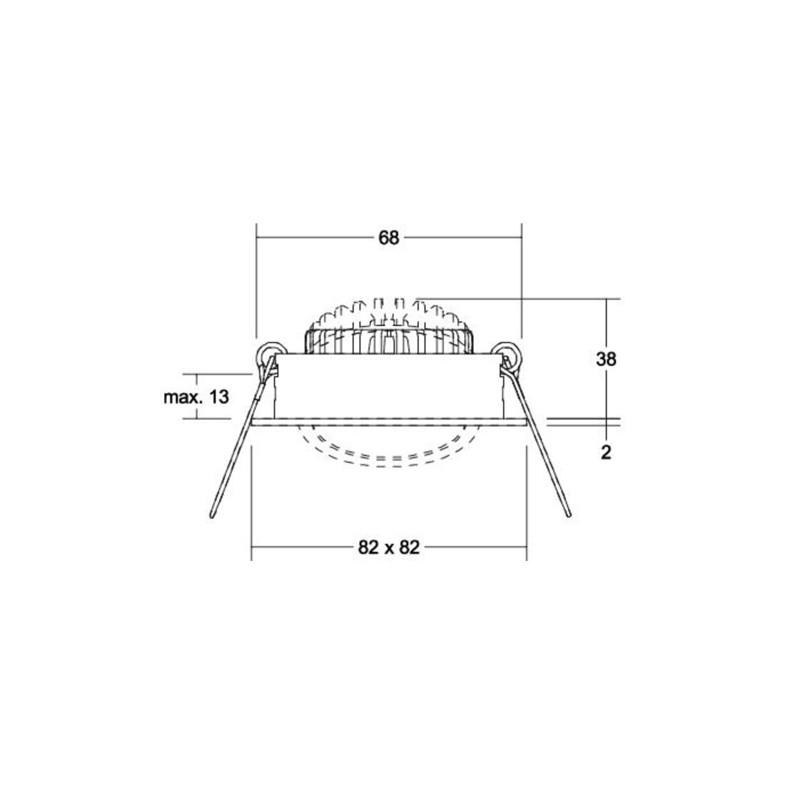 Brumberg Leuchten LED-Einbaustrahler 3000K chrom dimm. 39365023