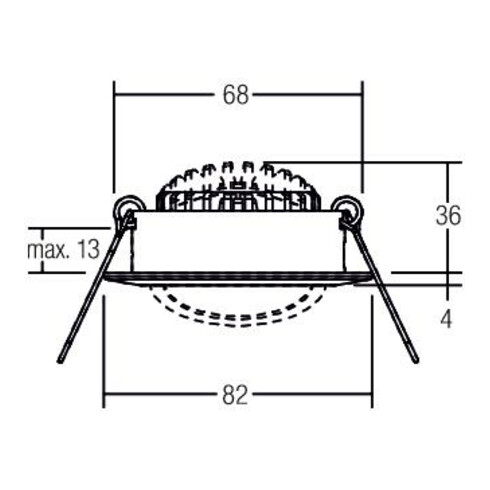 Brumberg Leuchten LED-Einbaustrahler 3000K ni./matt dimm. 39363153
