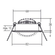 Brumberg Leuchten LED-Einbaustrahler 3000K ni./matt dimm. 40363153-4