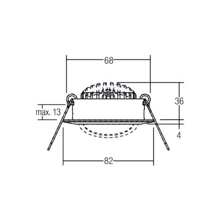 Brumberg Leuchten LED-Einbaustrahler 3000K ni./matt dimm. 40363153