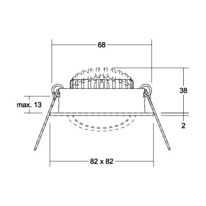 Brumberg Leuchten LED-Einbaustrahler 3000K weiß dimm. 39365073