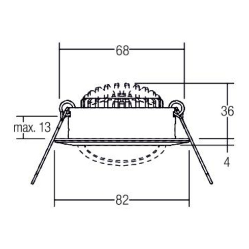 Brumberg Leuchten LED-Einbaustrahler 3000K weiß dimm. 40363073