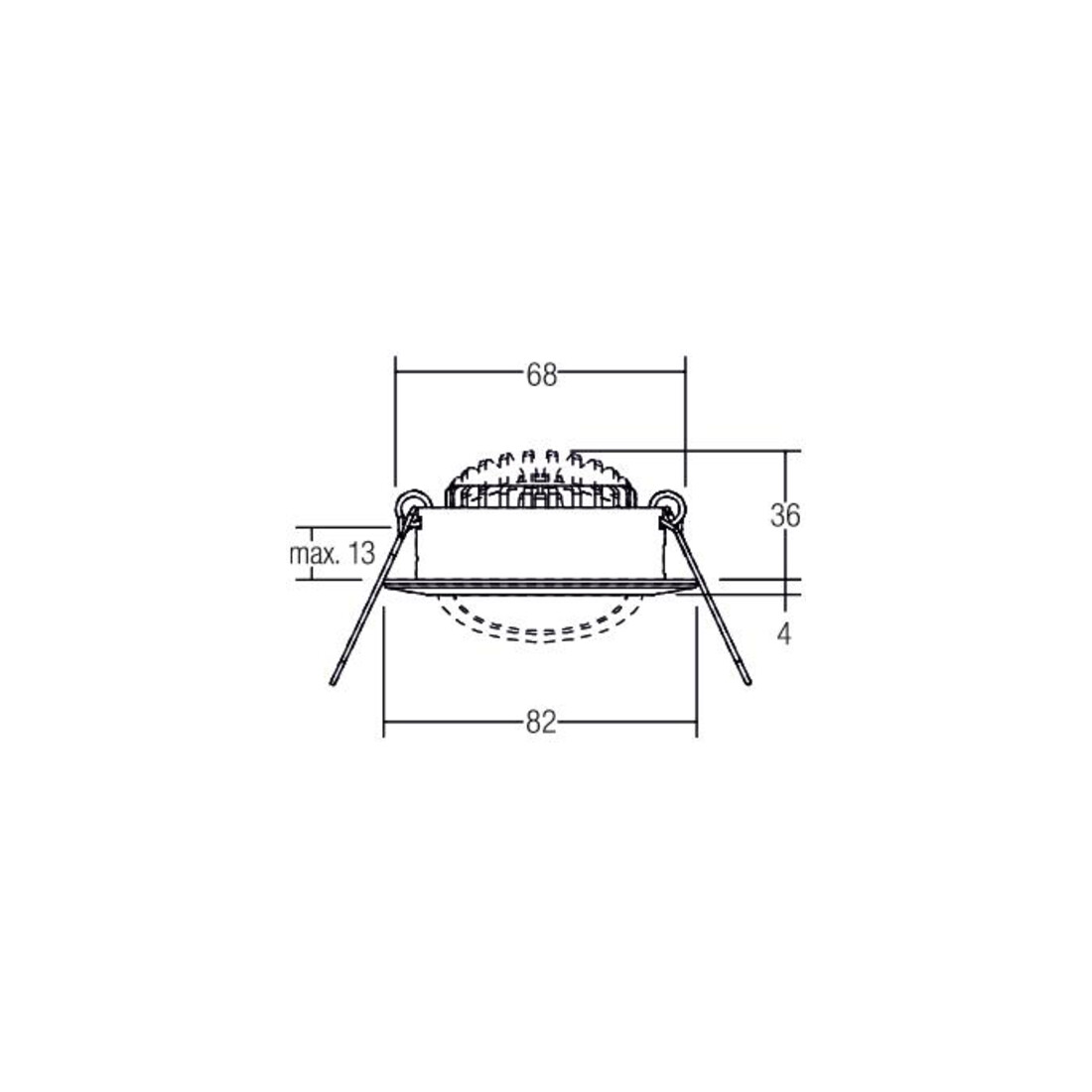 Brumberg Leuchten LED-Einbaustrahler 3000K weiß dimm. 40363073