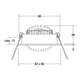 Brumberg Leuchten LED-Einbaustrahler 3000K weiß dimm. 40365073-4