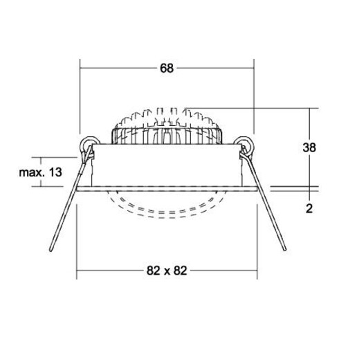 Brumberg Leuchten LED-Einbaustrahler 3000K weiß dimm. 40365073