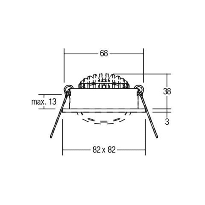 Brumberg Leuchten LED-Einbaustrahler 350mA 3000K alu 12362253