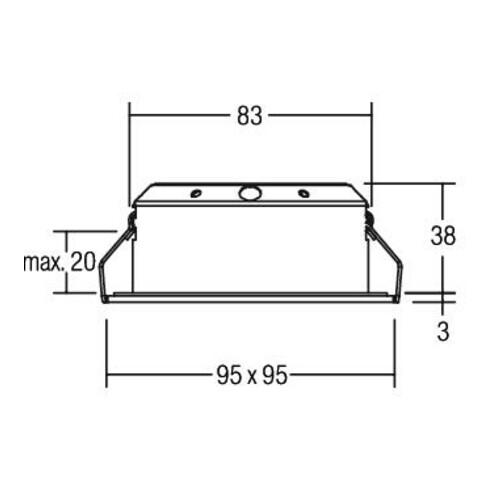 Brumberg Leuchten LED-Einbaustrahler 350mA 3000K weiss 12286173