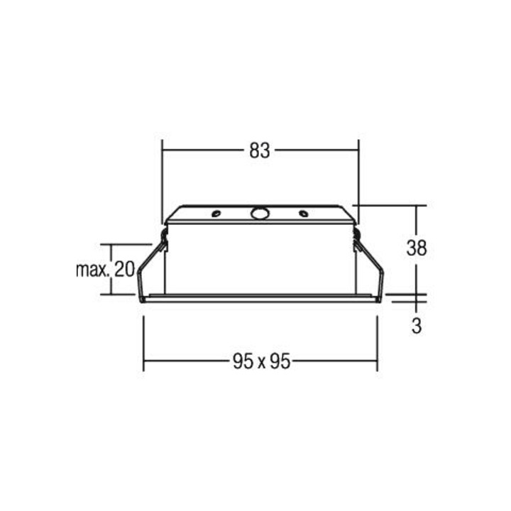 Brumberg Leuchten LED-Einbaustrahler 350mA 3000K weiss 12286173