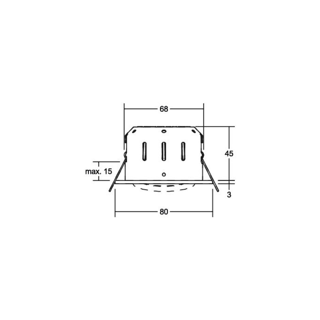 Brumberg Leuchten LED-Einbaustrahler 350mA 3000K weiß 12293173