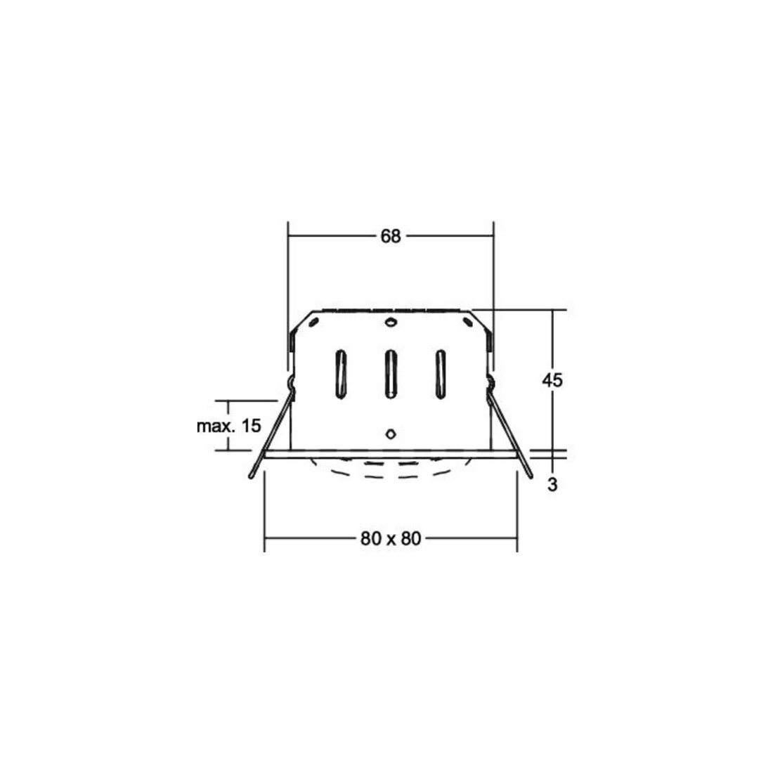 Brumberg Leuchten LED-Einbaustrahler 350mA 3000K weiß 12295173