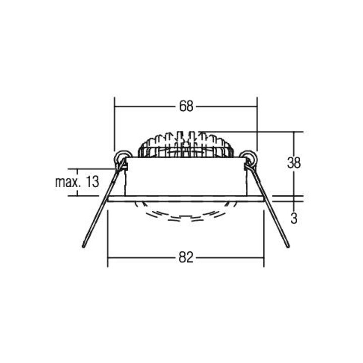 Brumberg Leuchten LED-Einbaustrahler 350mA 3000K weiß 12321073