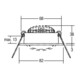 Brumberg Leuchten LED-Einbaustrahler 350mA 3000K weiß 12321073