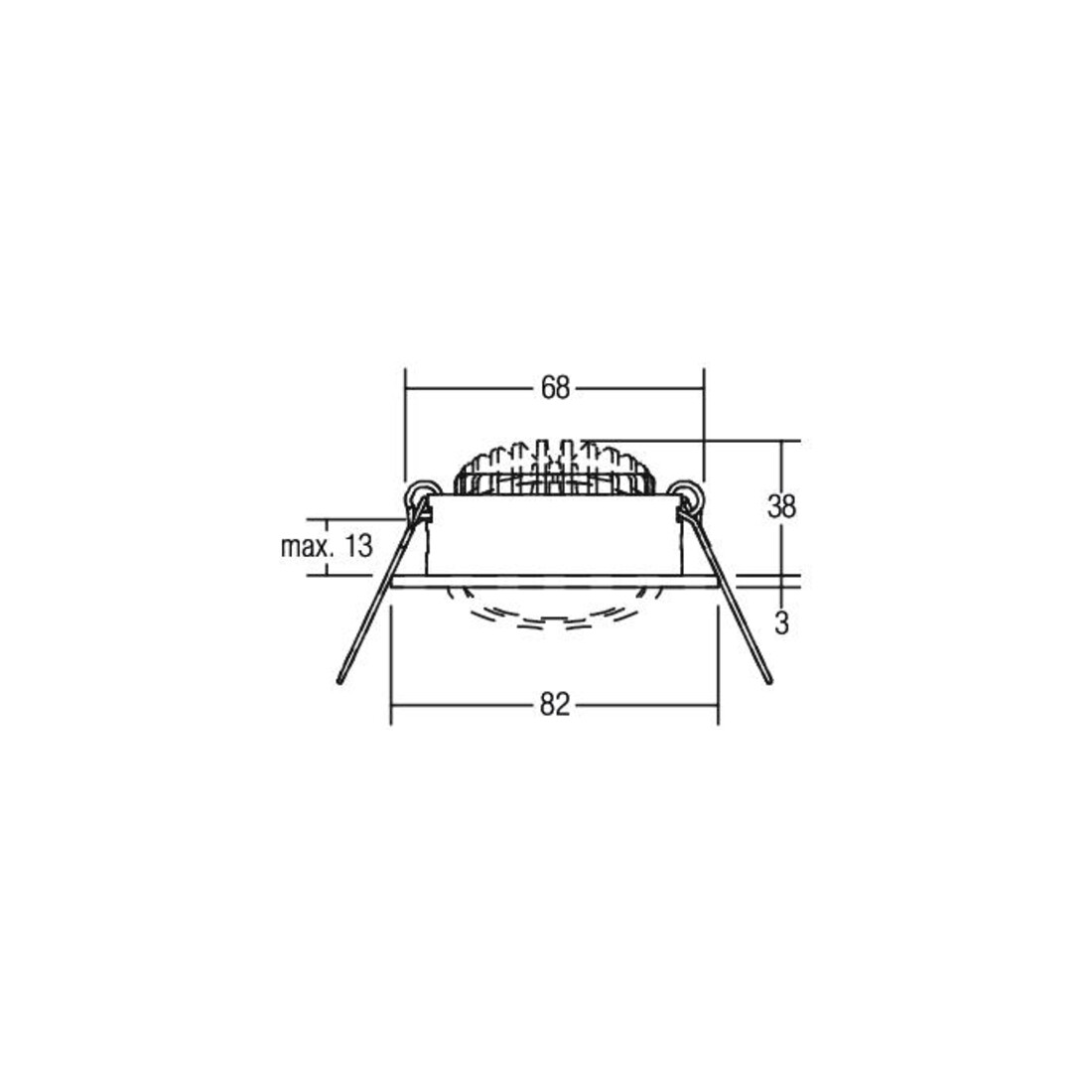 Brumberg Leuchten LED-Einbaustrahler 350mA 3000K weiß 12321073