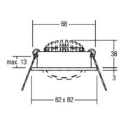 Brumberg Leuchten LED-Einbaustrahler 350mA 3000K weiss 12362073-4