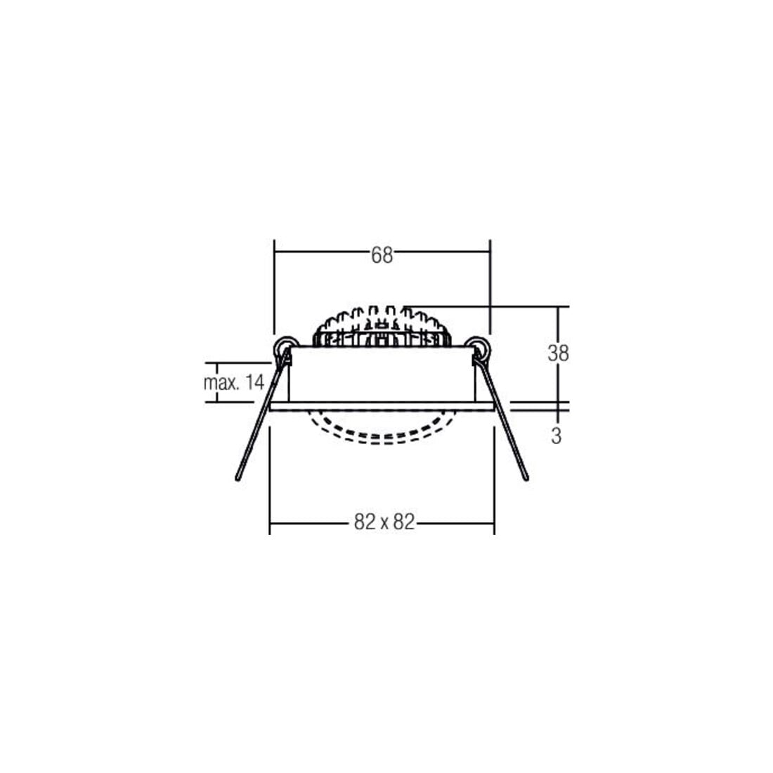 Brumberg Leuchten LED-Einbaustrahler 350mA d2w alu 12462253