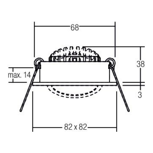 Brumberg Leuchten LED-Einbaustrahler 350mA d2w alu 12462253