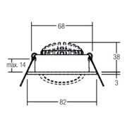 Brumberg Leuchten LED-Einbaustrahler 350mA d2w weiß 12461073-5