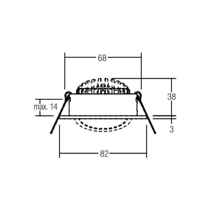 Brumberg Leuchten LED-Einbaustrahler 350mA d2w weiß 12461073