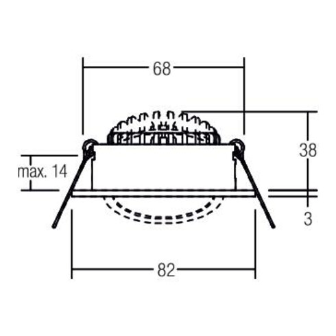 Brumberg Leuchten LED-Einbaustrahler 350mA d2w weiß 12461073