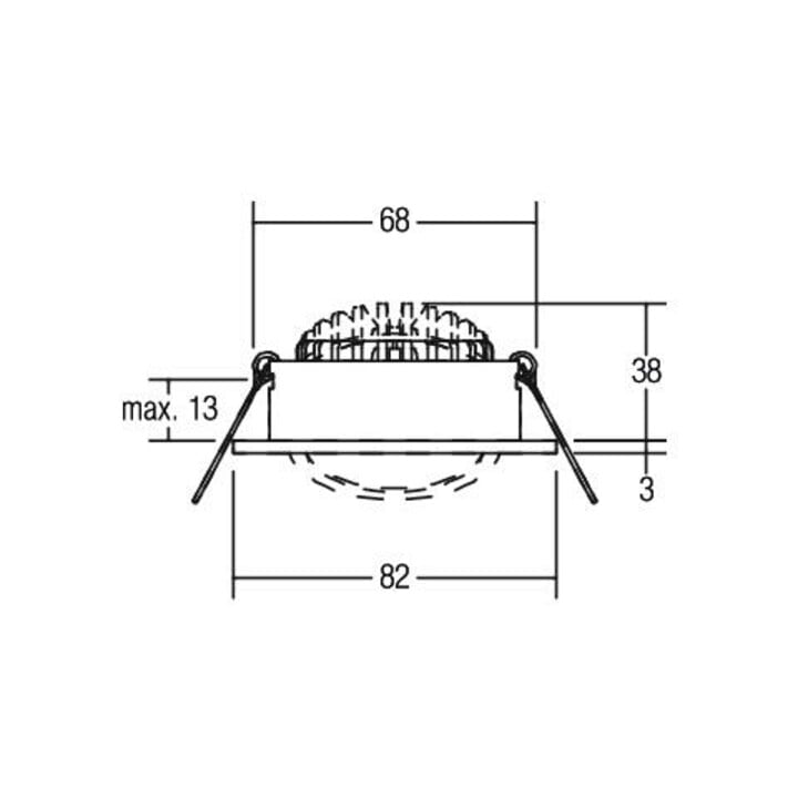 Brumberg Leuchten LED-Einbaustrahler weiß, TRIACdim 39261073