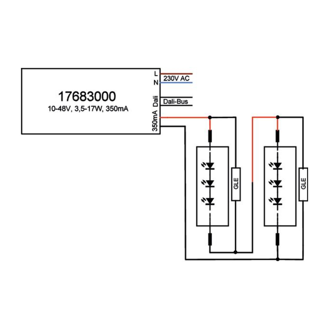 Brumberg Leuchten LED-Konverter 350mA 17W DALI 17683000
