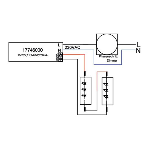 Brumberg Leuchten LED-Konverter 700mA 11,2-20W dimm 17746000