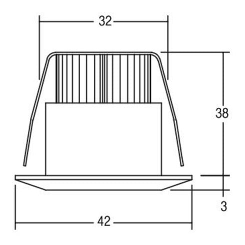 Brumberg Leuchten LED-Lichtpunkt 1W 3000K IP44 12070253