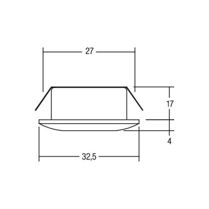 Brumberg Leuchten LED-Lichtpunkt mt-alu/chr 1W 3000K IP44 12071023
