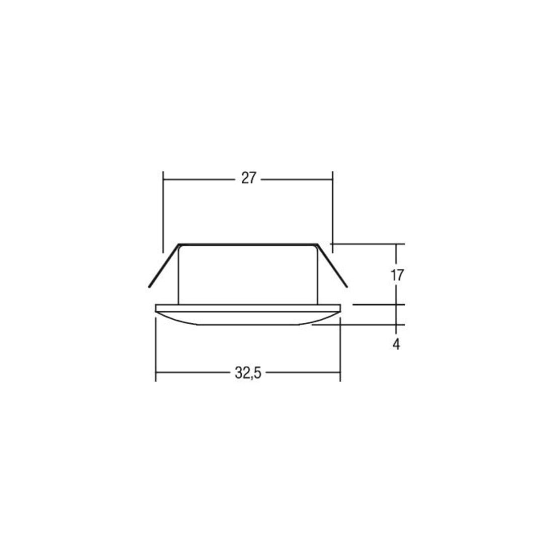 Brumberg Leuchten LED-Lichtpunkt mt-alu/chr 1W 3000K IP44 12071023