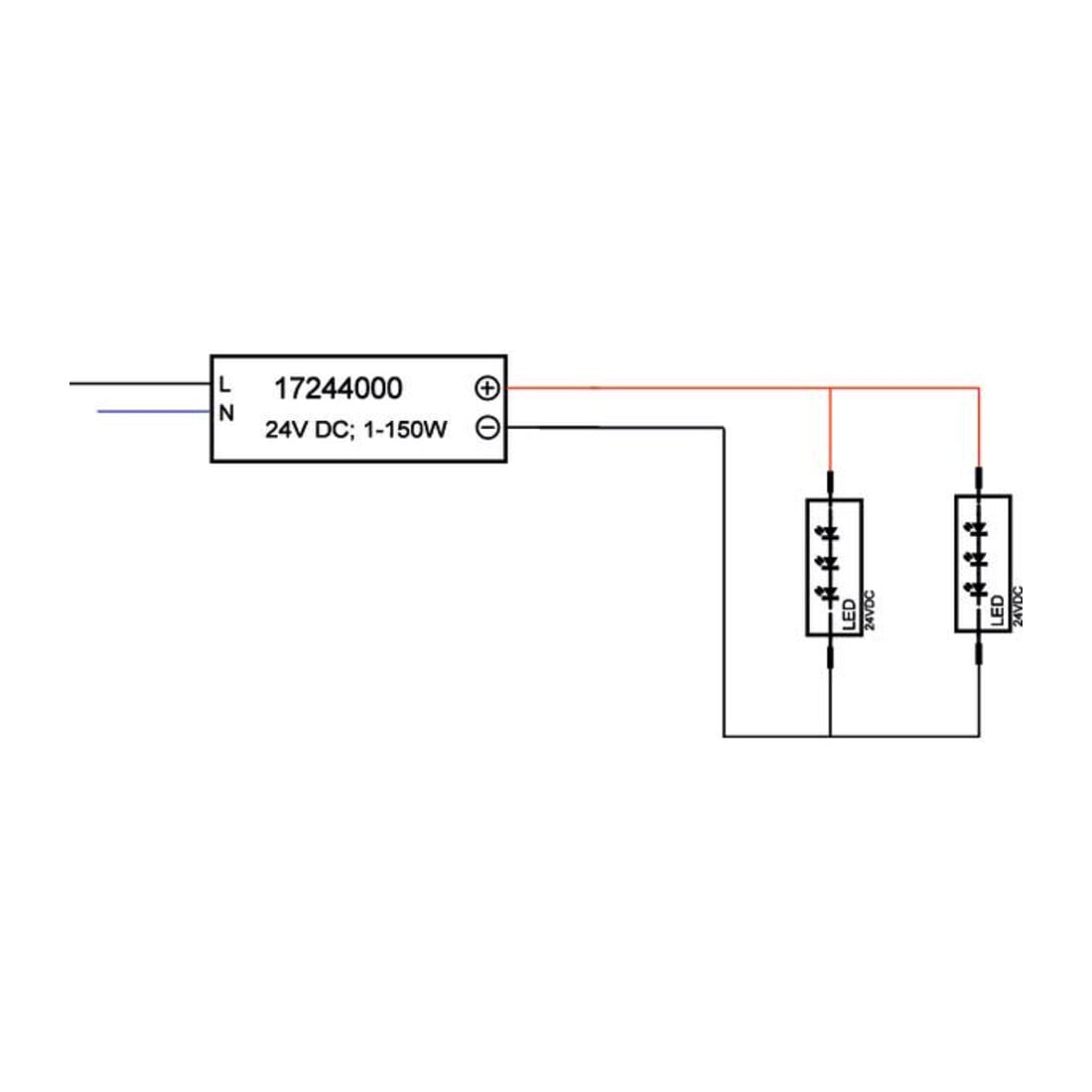 Brumberg Leuchten LED-Netzgerät 1-150W 24V IP20 schaltbar 17244000