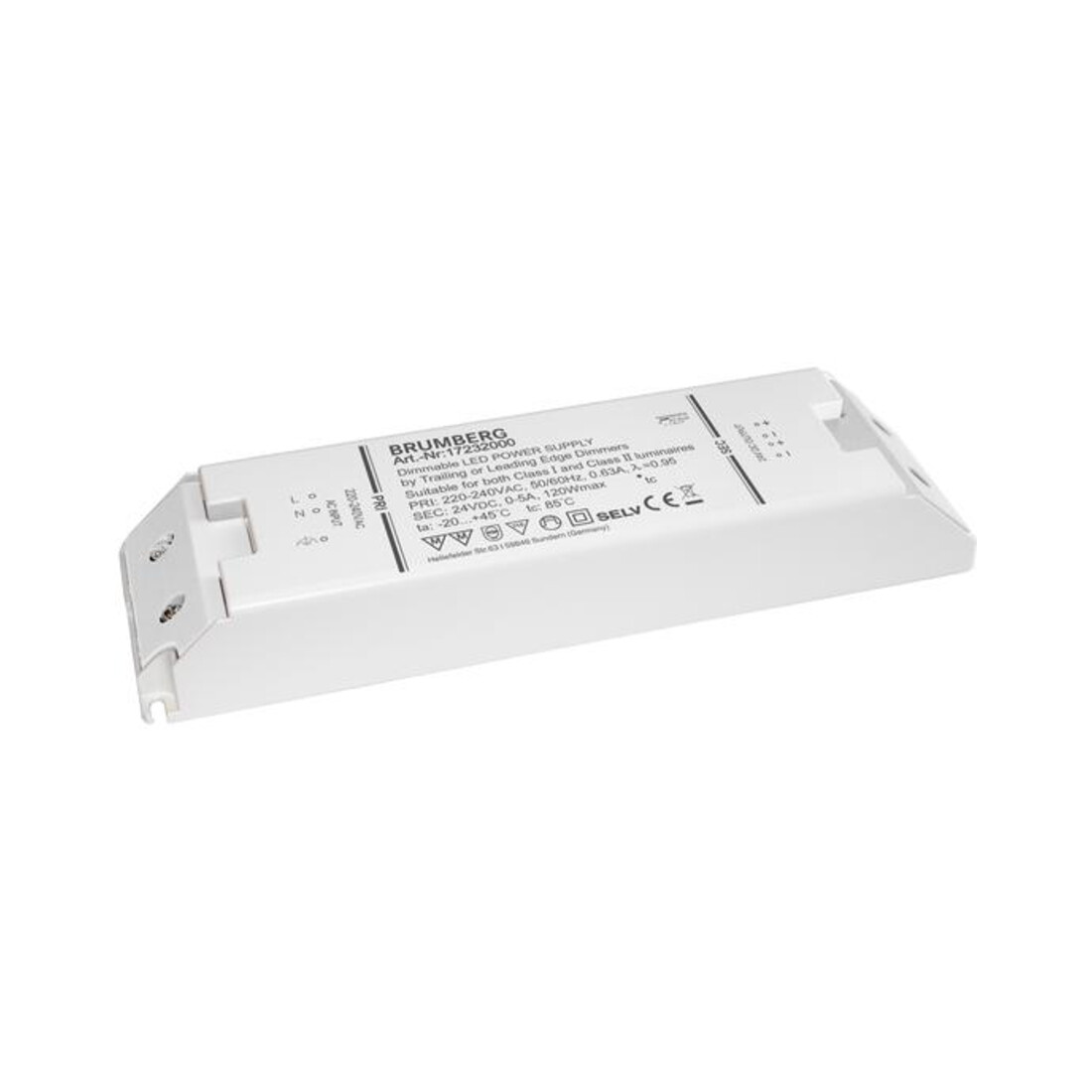 Brumberg Leuchten LED-Netzgerät 12-120W 24V IP20 dimm. Phasenab. 17232000