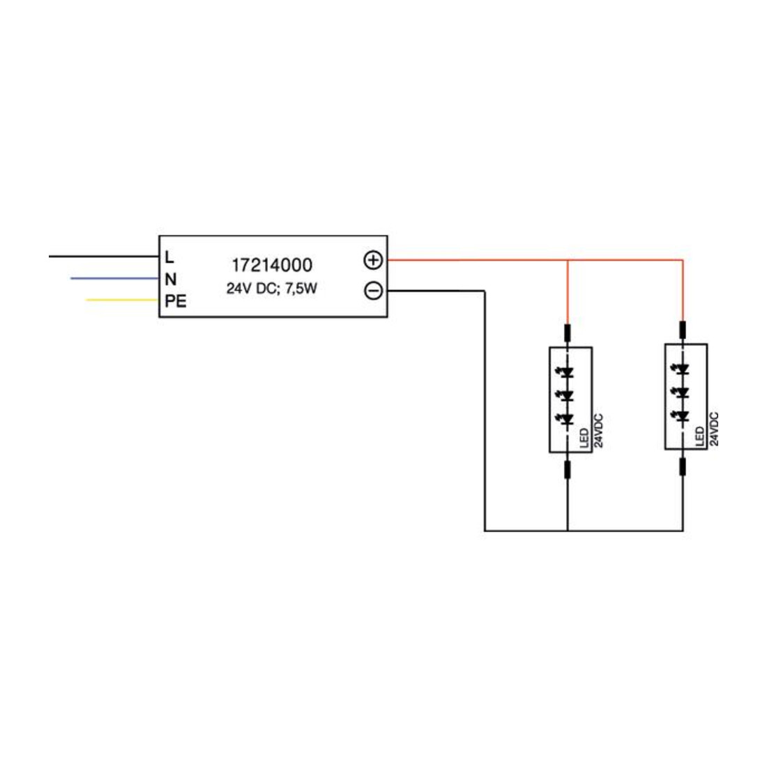 Brumberg Leuchten LED-Netzgerät 24V DC/max. 7, 2W 17214000
