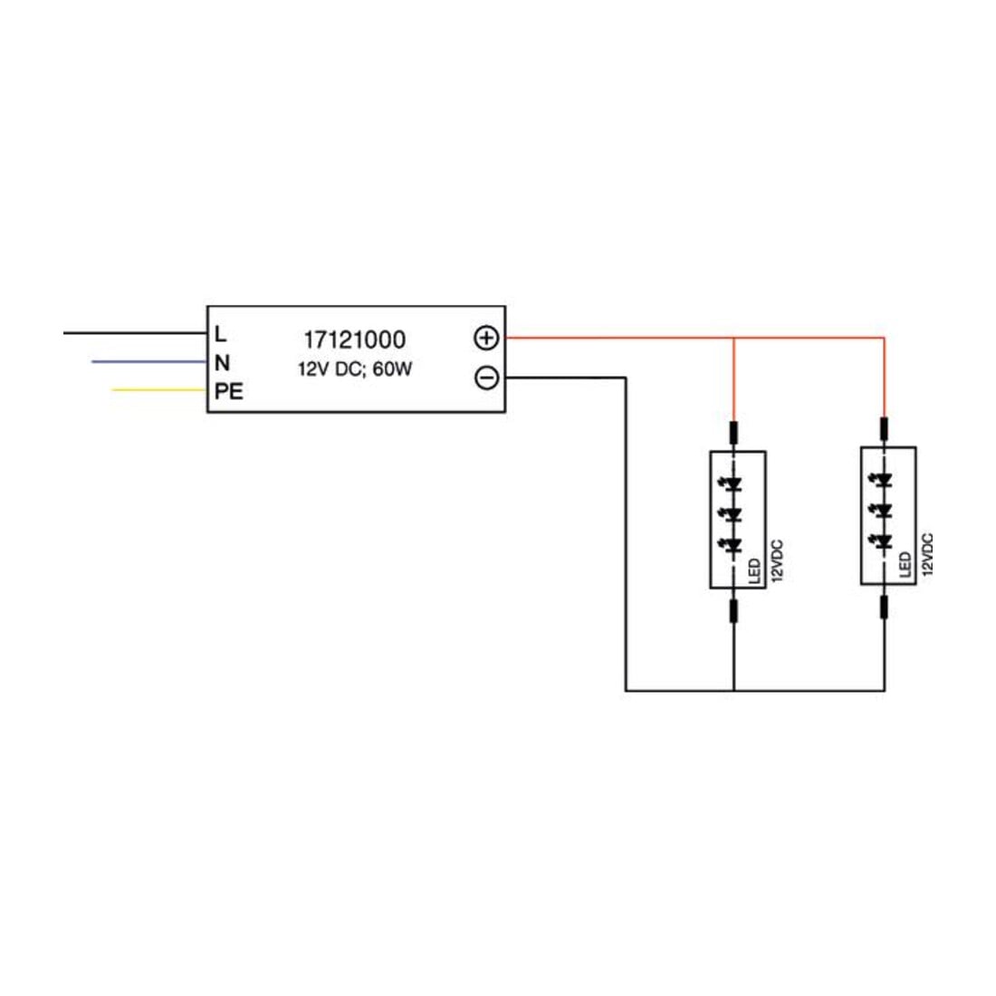 Brumberg Leuchten LED-Netzgerät IP67 12V 60W max. 5A 17121000